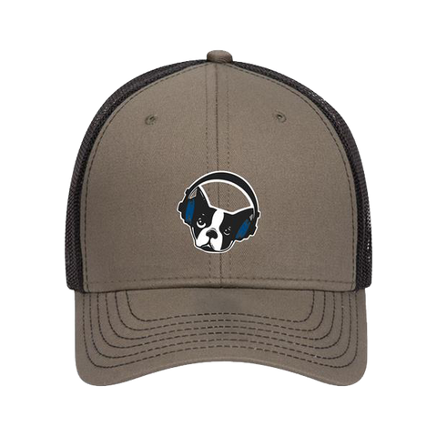 Snarky Puppy Green Logo Trucker Hat