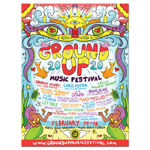 2020 GroundUP Music Festival Poster