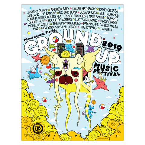 2019 GroundUP Music Festival Poster